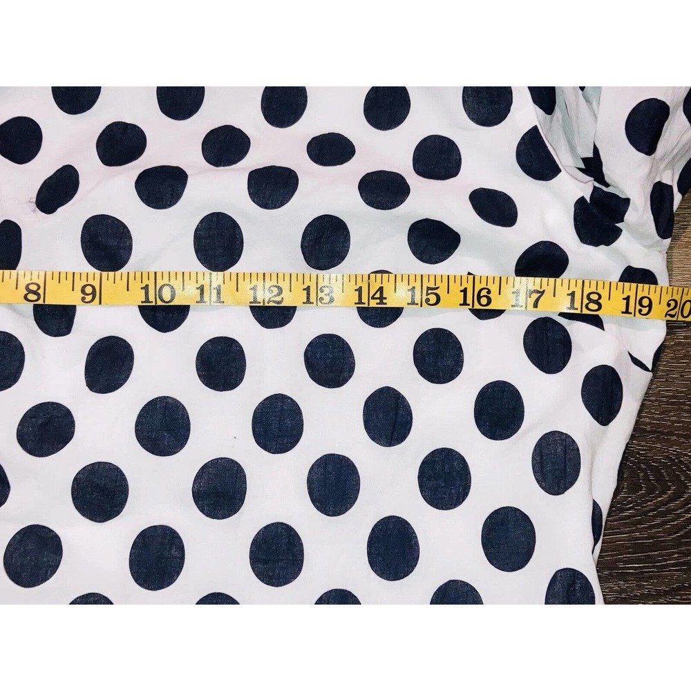 Lovers + Friends Andy Polka Mini Dress Asymmetric Neck Balloon Sleeve Size XL - Picture 7 of 12